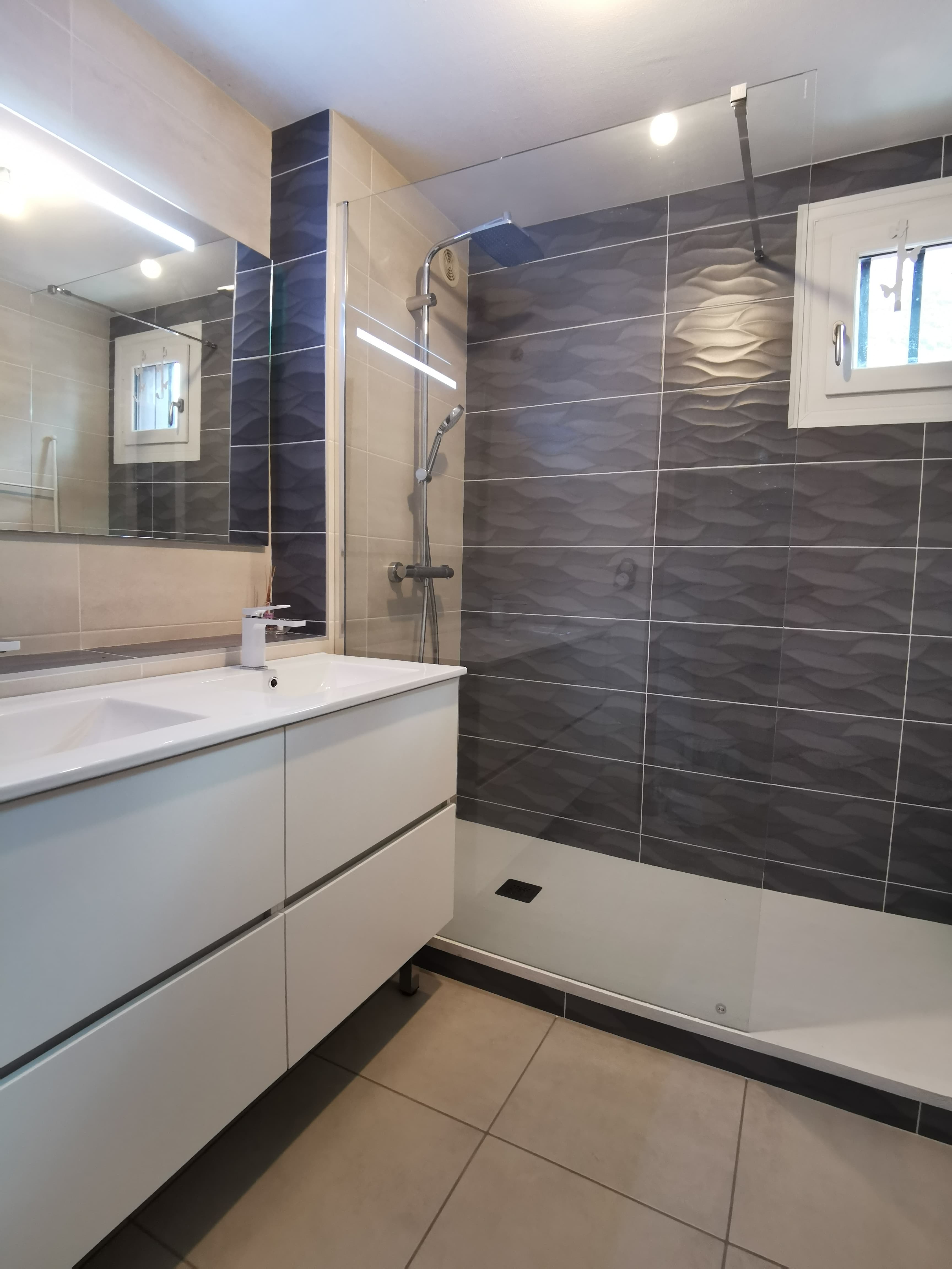 Salle de bain faïence 3D