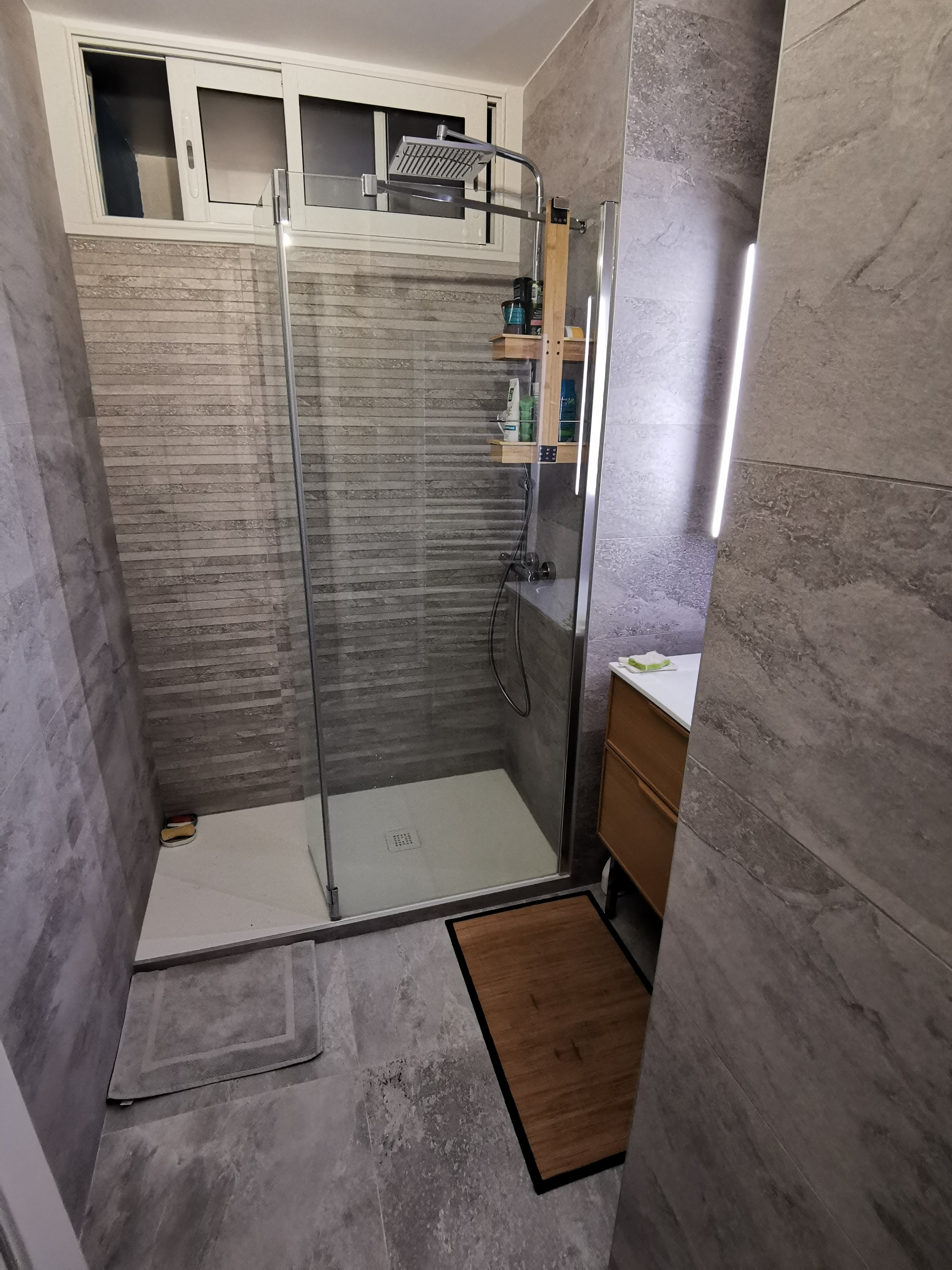 Douche pierre naturelle